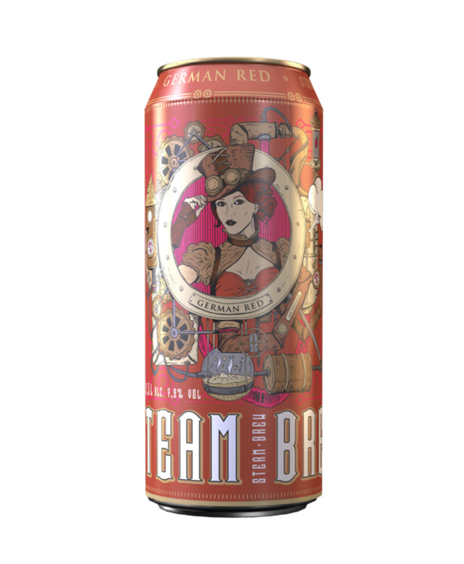 BIA THỦ CÔNG STEAM BREW GERMAN RED ( bia lager lúa mạch - bia đỏ  ) 